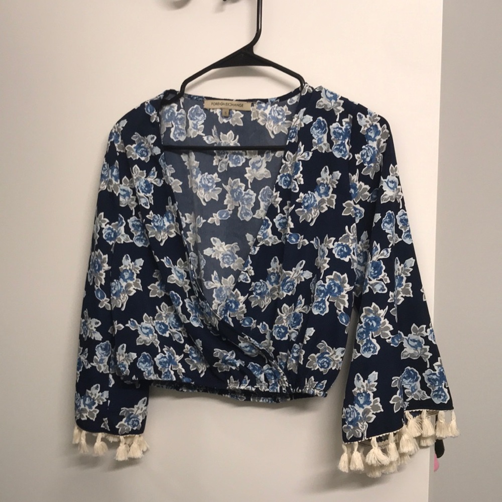 Floral crop top